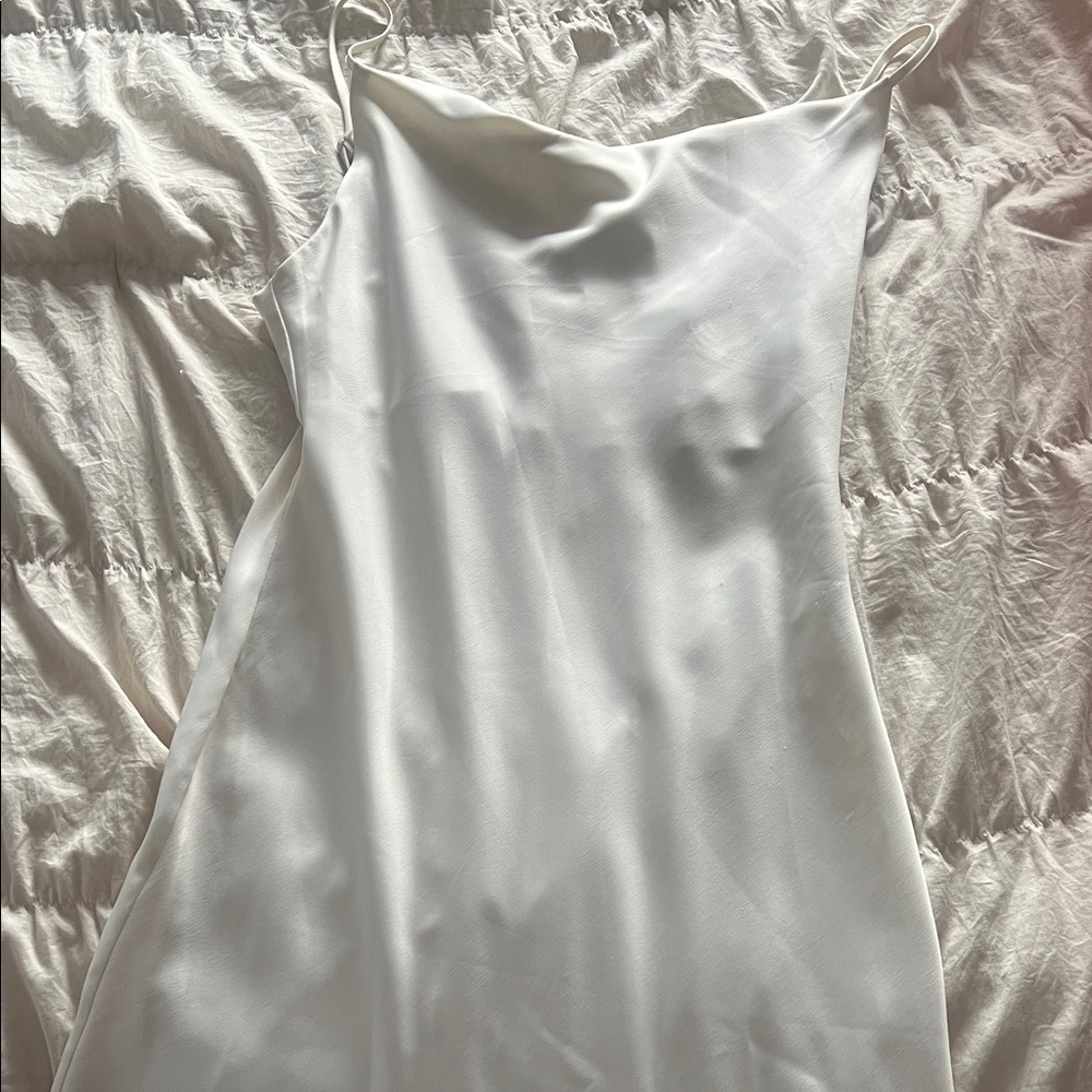 Elegant White Slip Dress